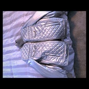 Quilted silver Dolce and Gabbana men’s Jacket
